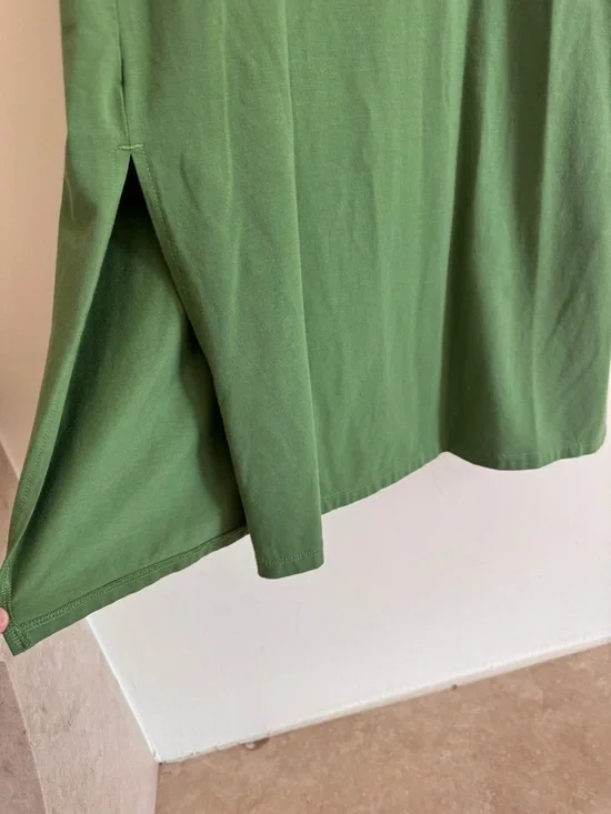 Athleta Green Sleeveless Pullover Midi Dress Womens Size S - Picture 4 of 15